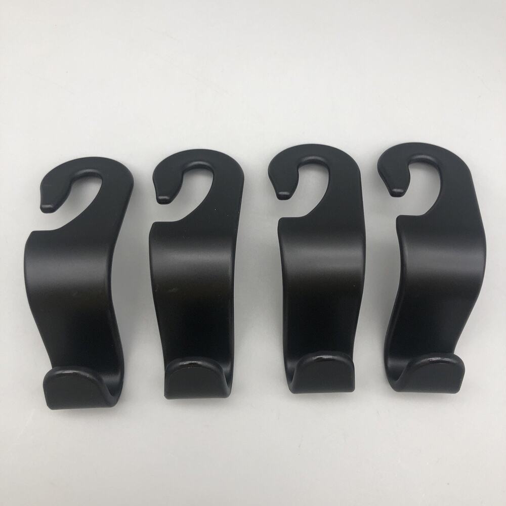 4pcs Car Seat Back Headrest Hooks Hanger Holder Hook For Bag Purse Cloth Grocery